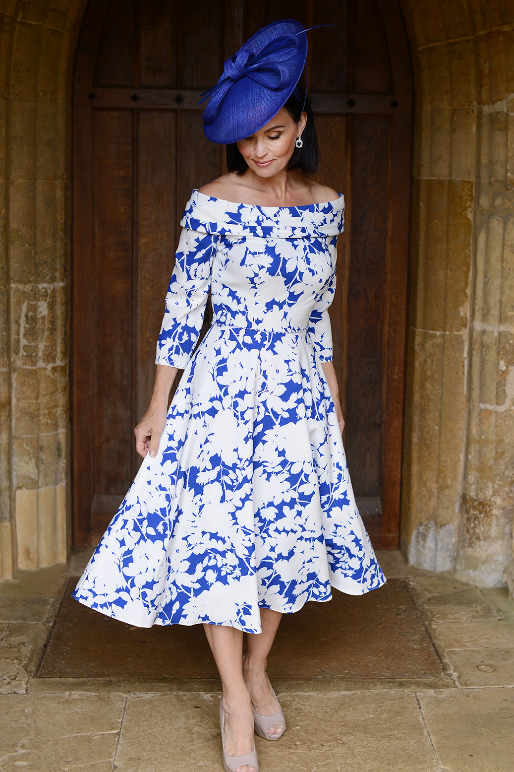 Veromia Occasions VO9167 Cobalt/Ivory  Nigel Rayment Boutique