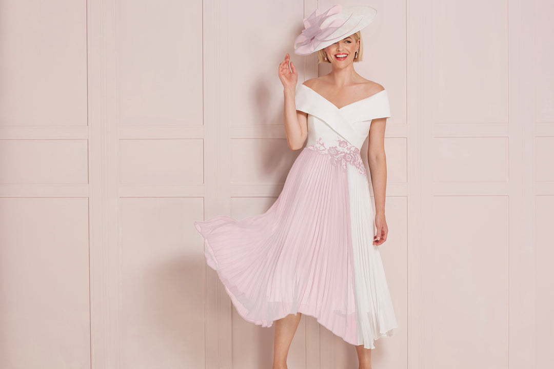 John Charles 66523 Ivory/Rose