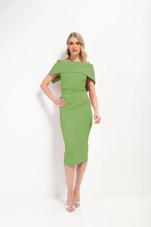 green emerald velvet dress Kevan Jon - Kyoto Knee