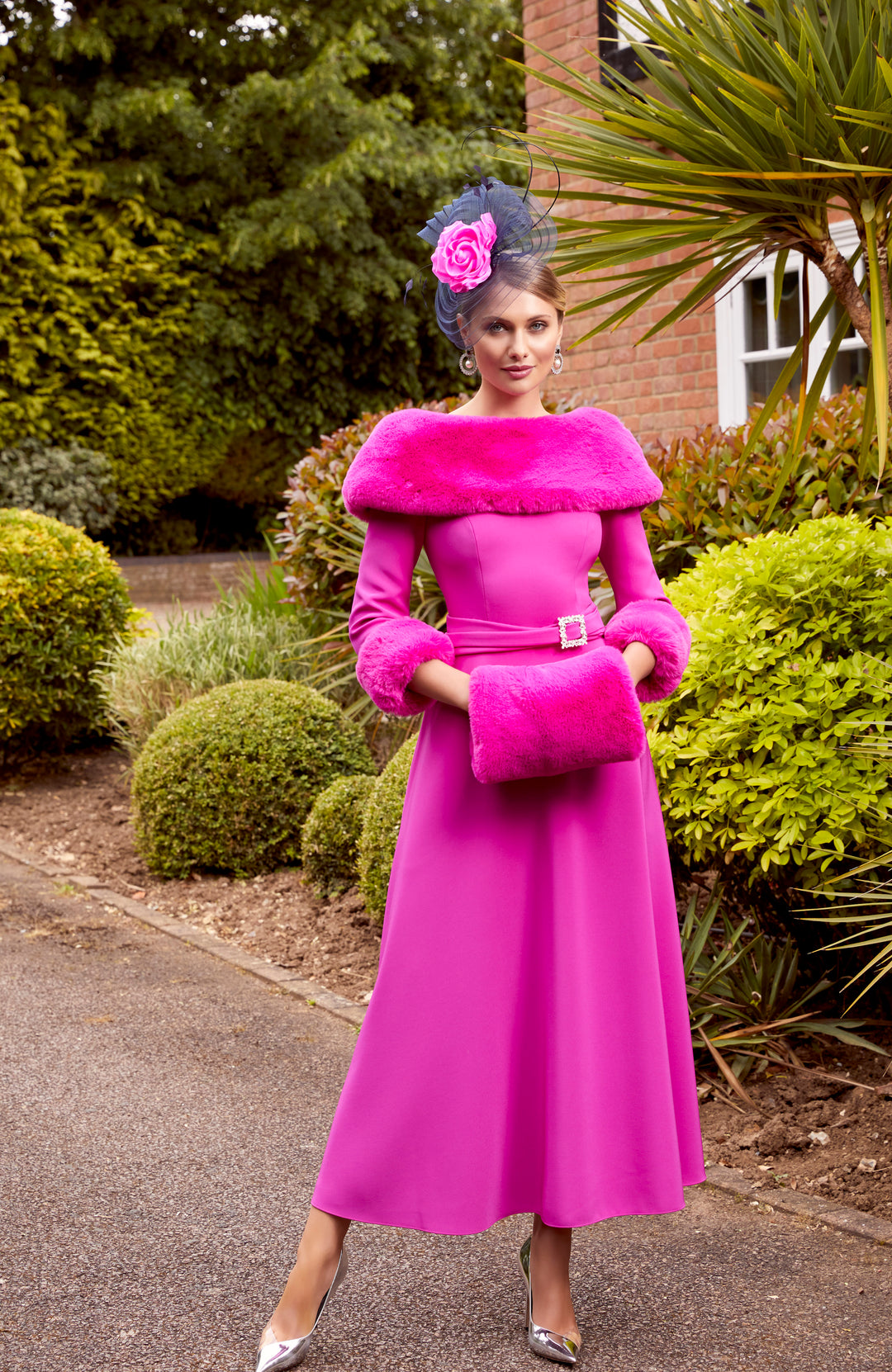 Invitations by Veni 29827 Magenta-A-line Dress