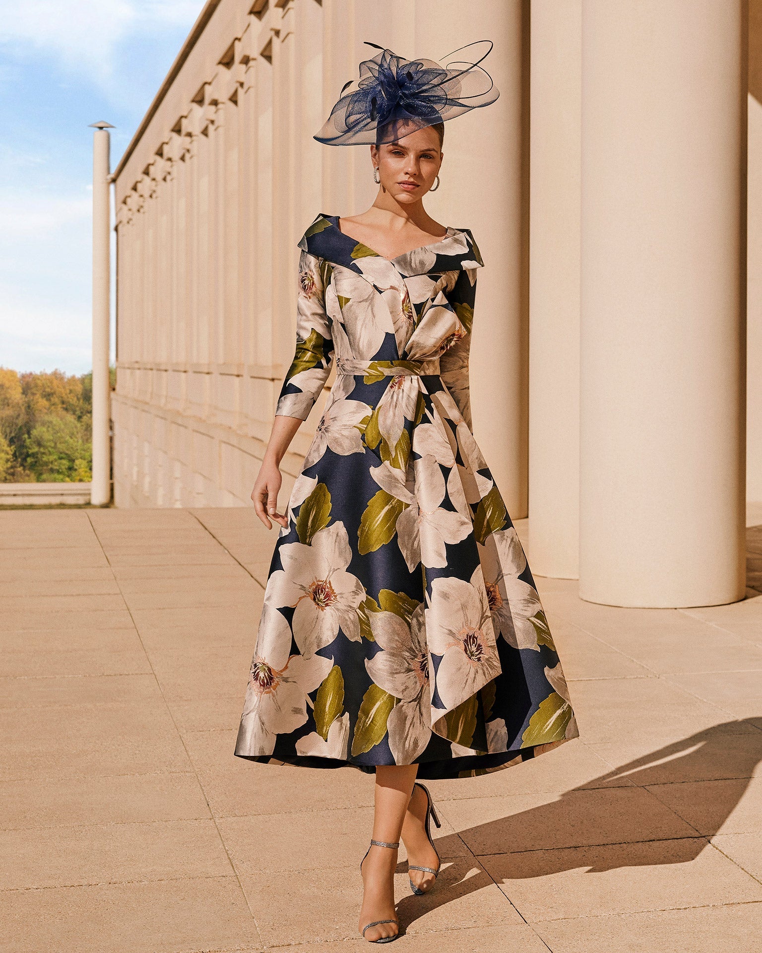 Couture Club Dress Navy 5G165 main image 0