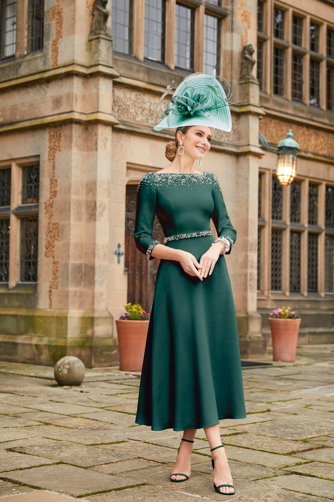 Veni Infantino 991930 Forest Green-A-line Dress
