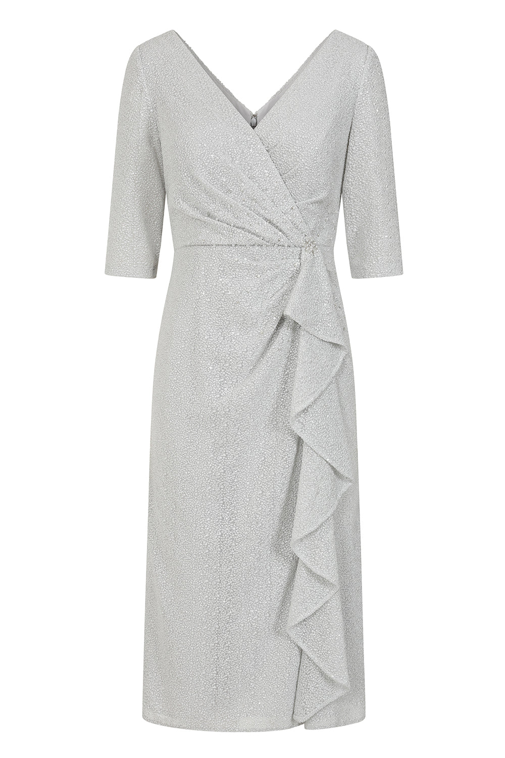John Charles 29017A Silver Dress