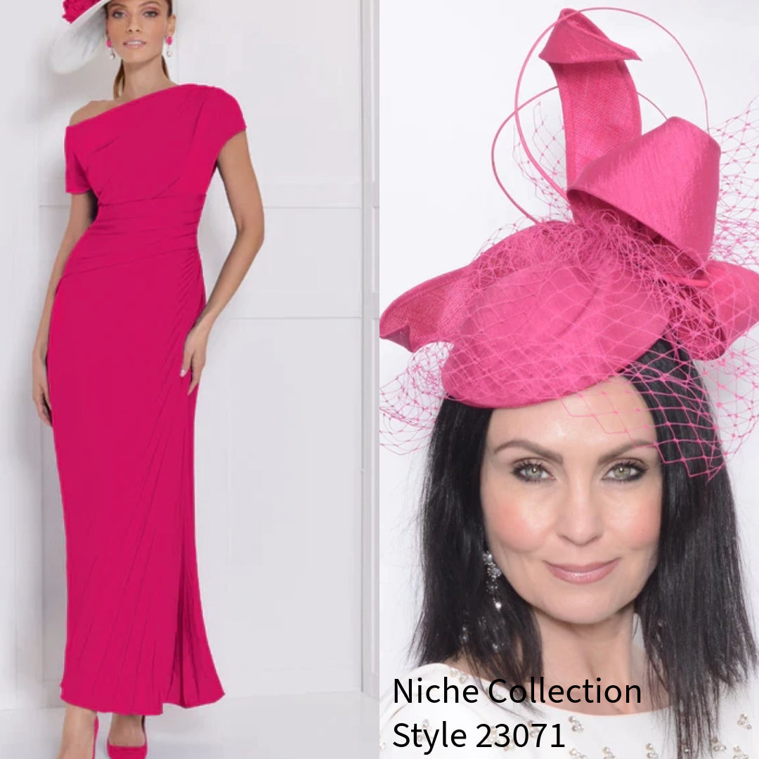 John Charles 66558 Ruby Pink Dress – Nigel Rayment Boutique