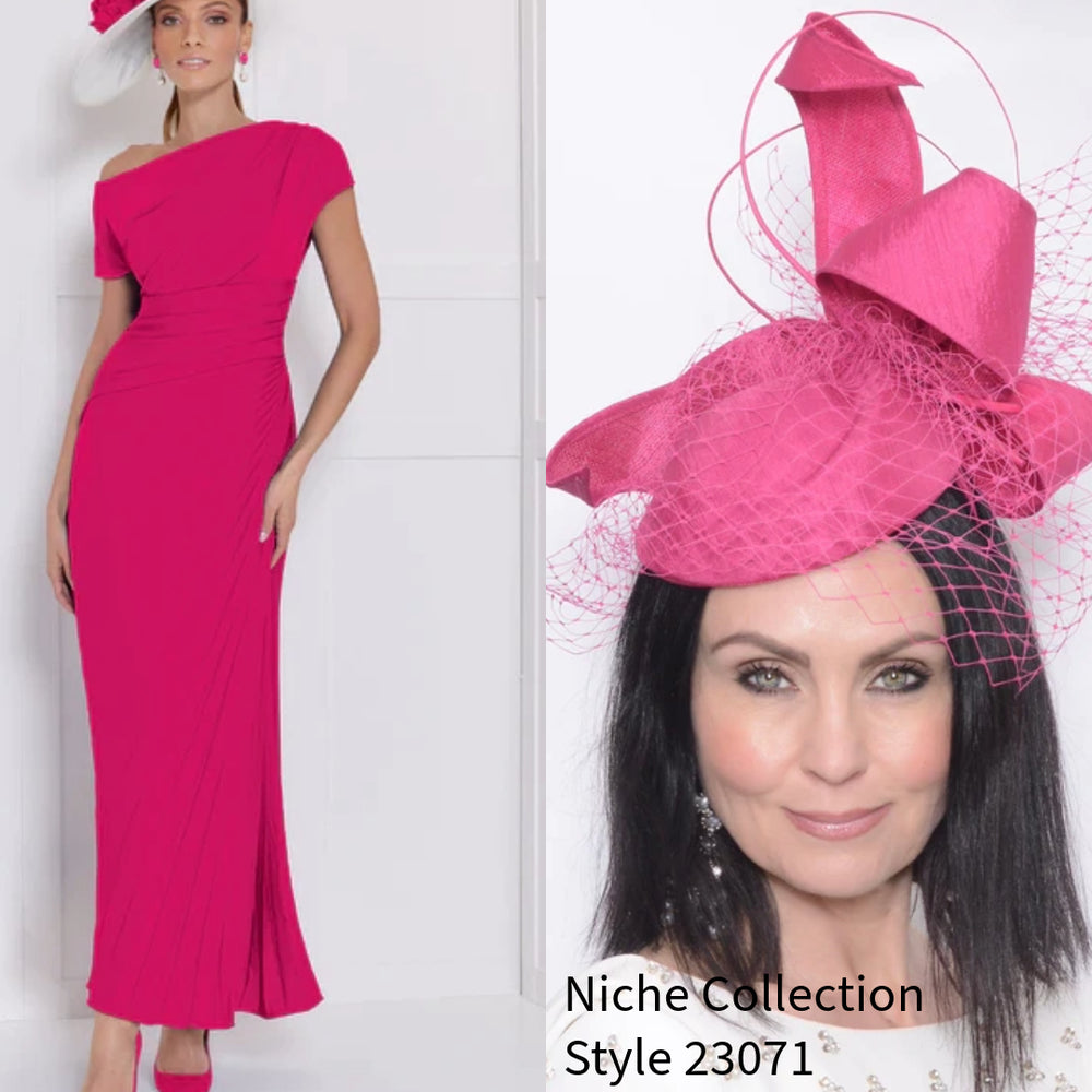 John Charles 66558 Ruby Pink Dress – Nigel Rayment Boutique