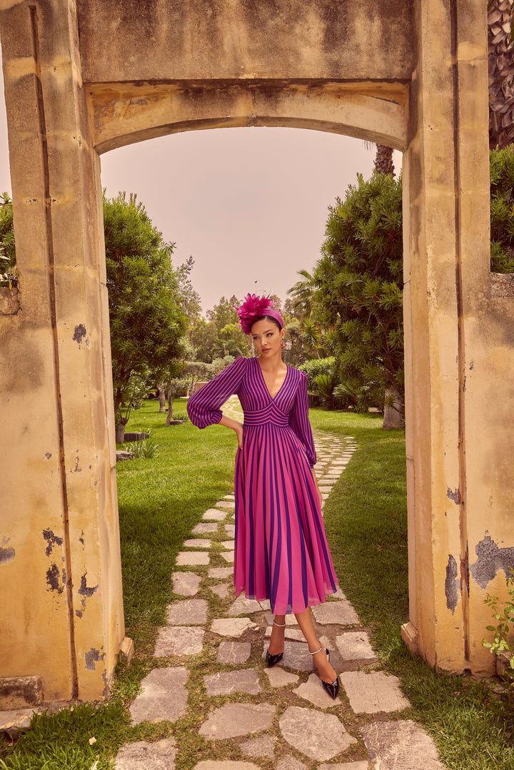 Invitations by Veni 36105 Magenta/Navy