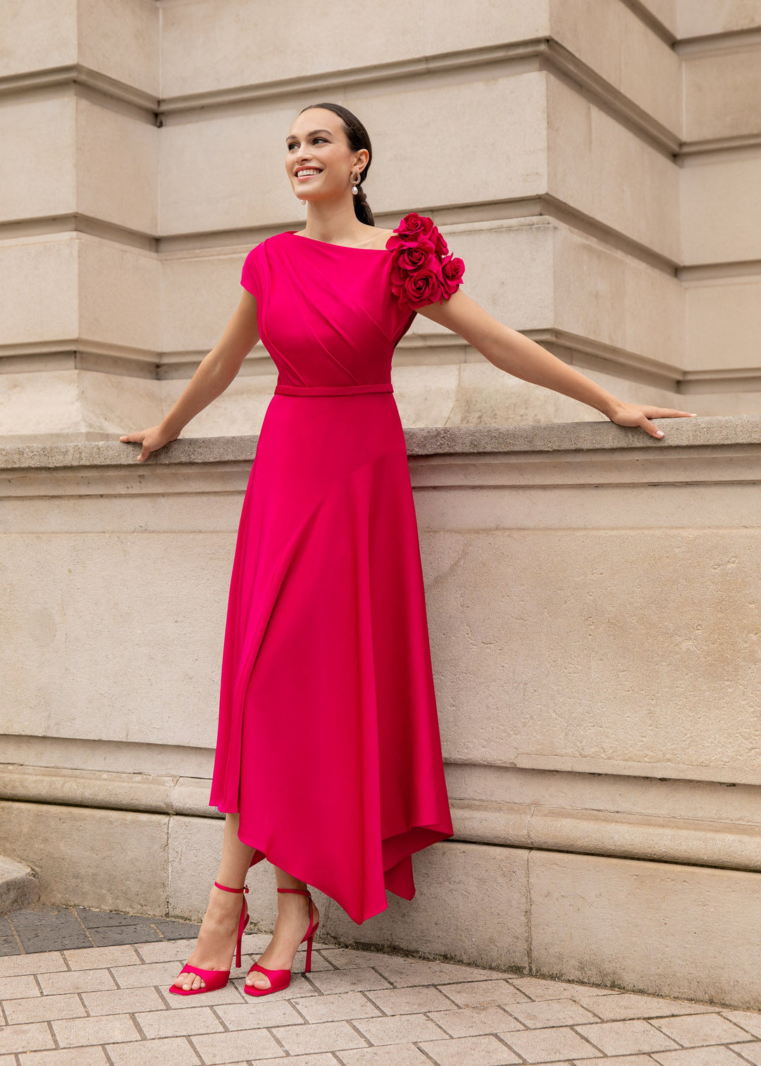 John Charles 66553B Ruby Pink Dress – Nigel Rayment Boutique
