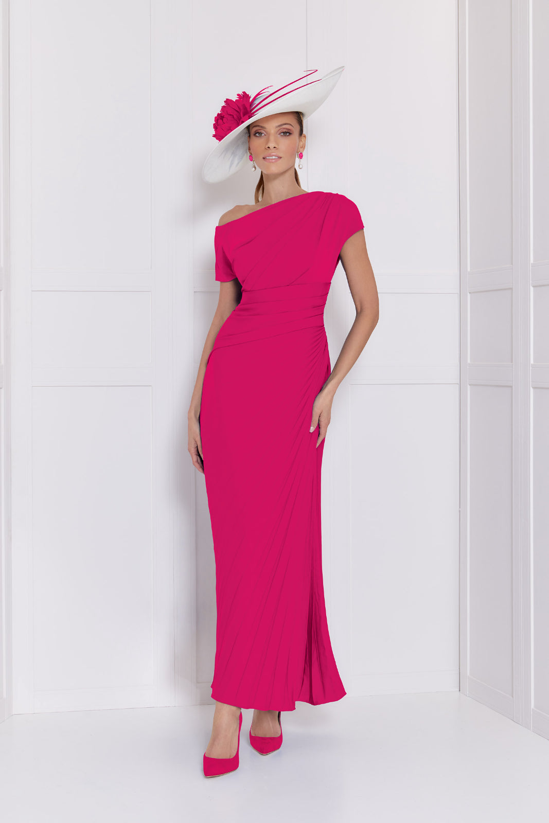 John Charles 66558 Ruby Pink Dress – Nigel Rayment Boutique