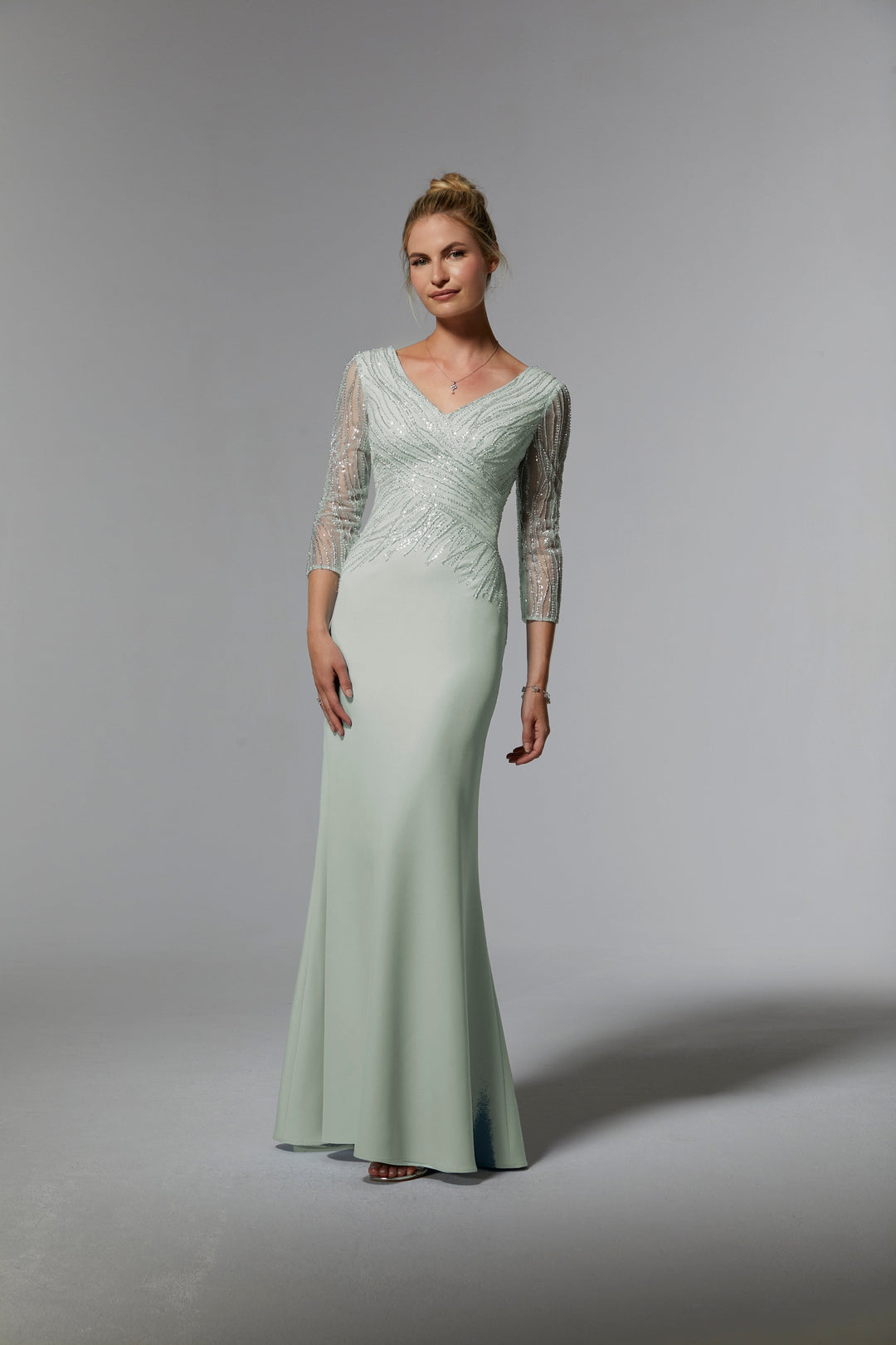 MGNY Collection by Mori Lee 72916 Sage