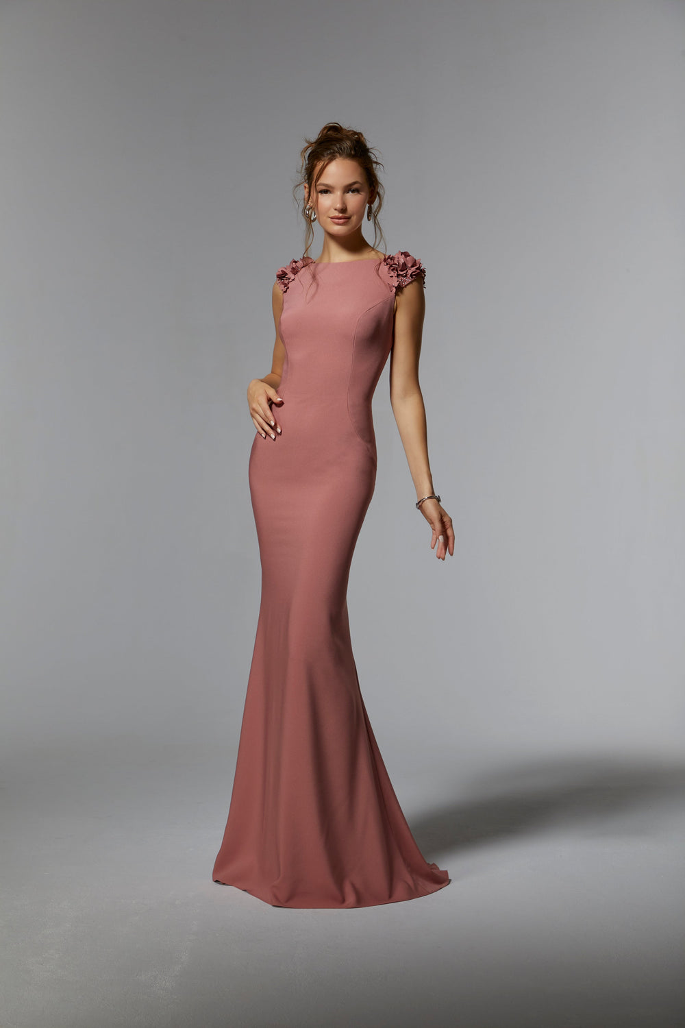 MGNY Collection by Mori Lee 72920 Rose