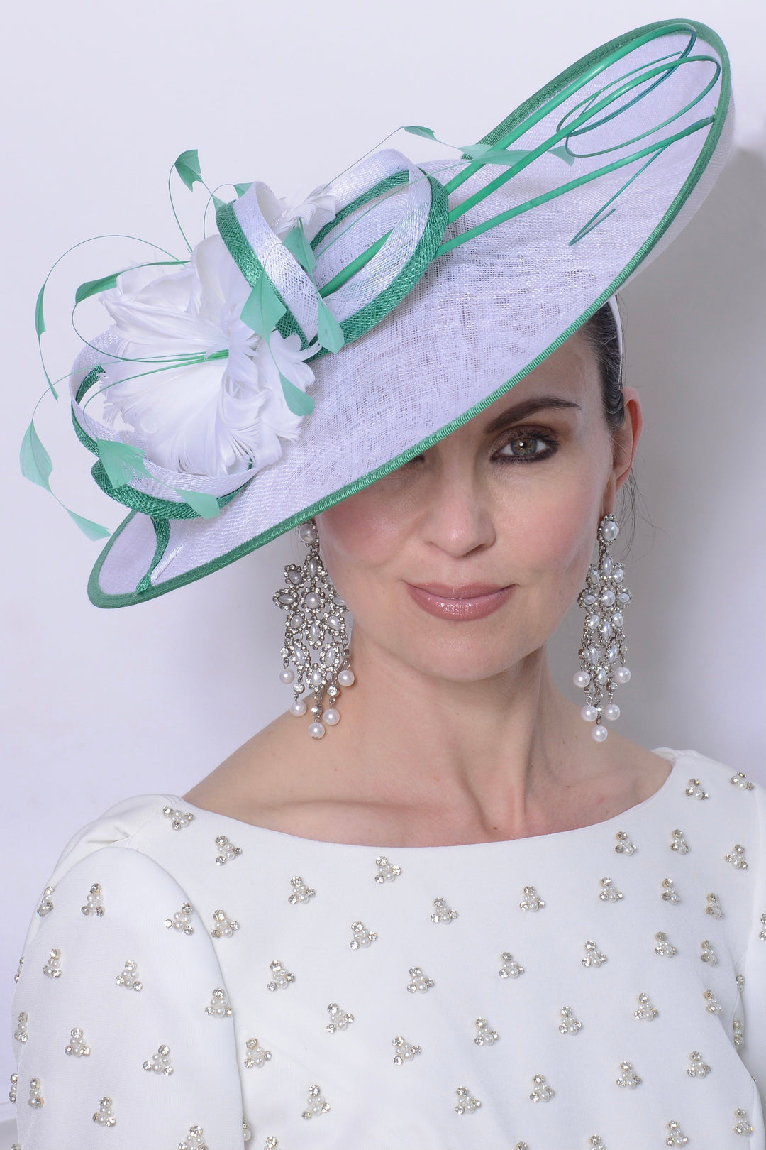 Nigel Rayment Hatinator - Style 39 - Ivory/Emerald