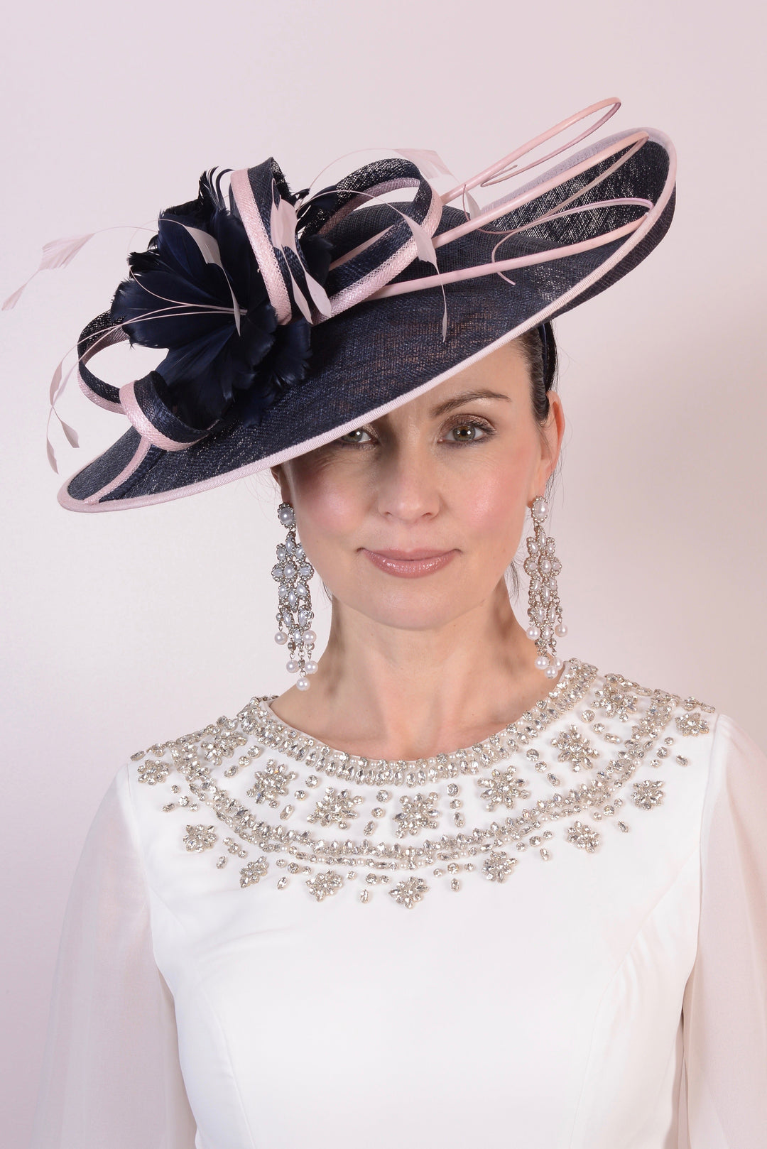 Nigel Rayment Hatinator - Style 39 - Navy/Vintage Rose