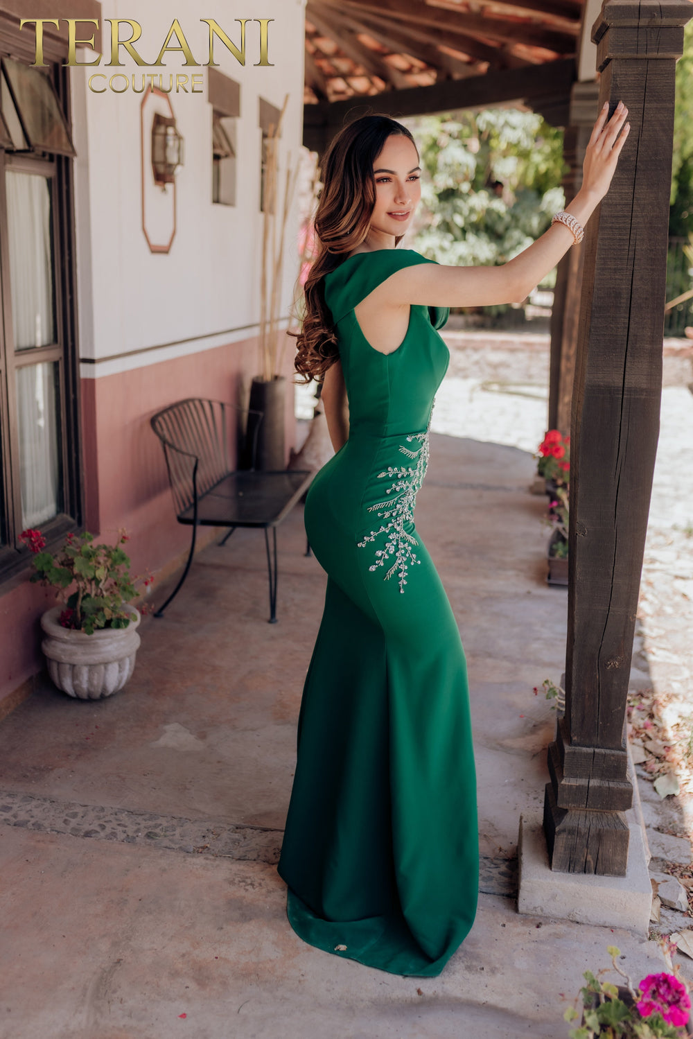Terani Couture 232M1549 Emerald