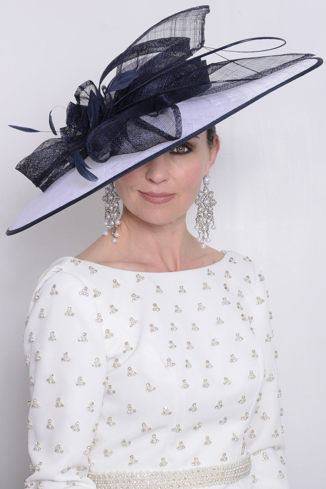 The Niche Collection Hatinator - Style 20089 - Ivory / Navy