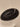 OCH/128 Black velvet and sinamay side disc-