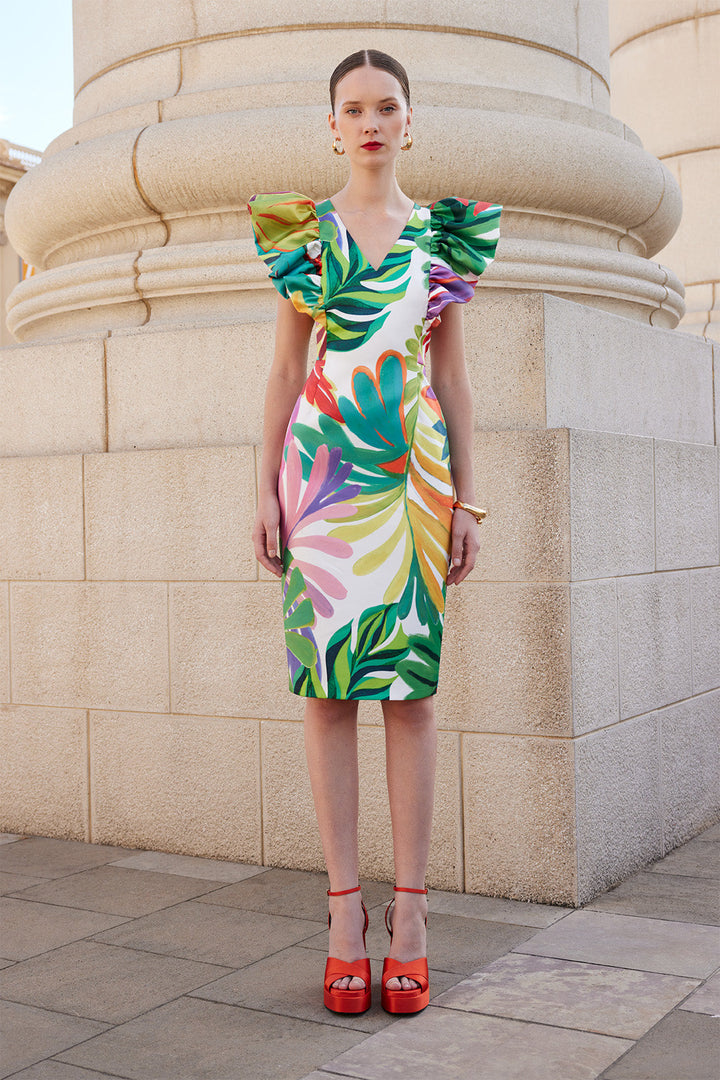 Carla Ruiz 99616 Tropical Green Dress