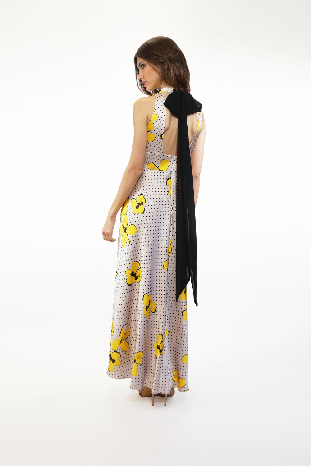 Carla Ruiz 99622 Yellow-A-line Dress