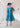 Irresistible IR6044 - Teal dipped hem dress-Dress