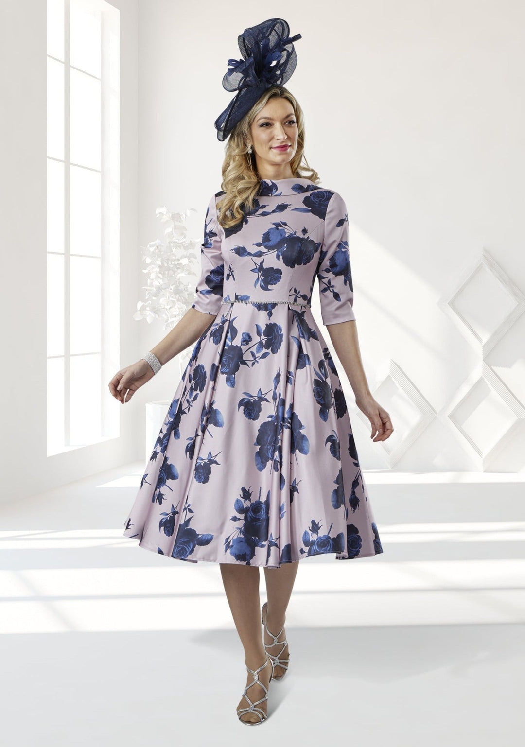 Veromia Occasions VO8144 Dusty Pink/Navy