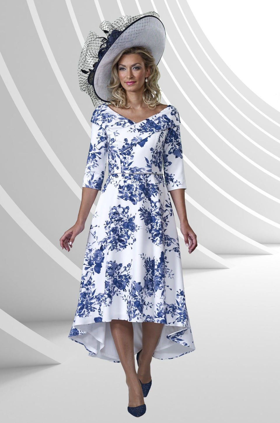Veromia Occasions VO9192 Navy/Ivory – Nigel Rayment Boutique