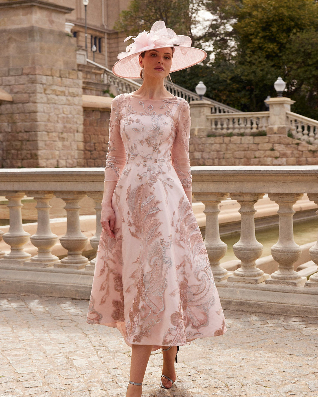 Couture Club 7G193 Pink-A-line Dress