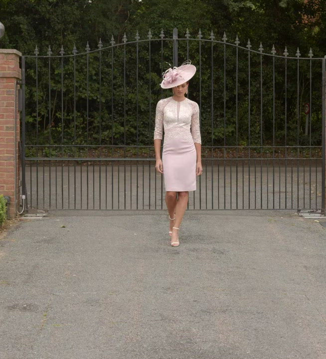Veni Infantino 991746VR - Vintage rose dress and chiffon coat