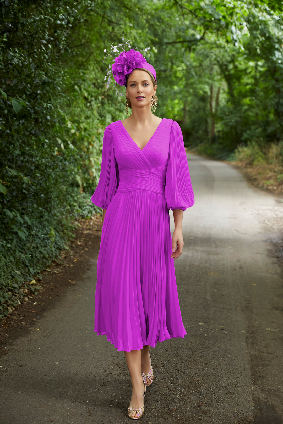 Invitations by Veni 29607 Magenta-A-line Dress