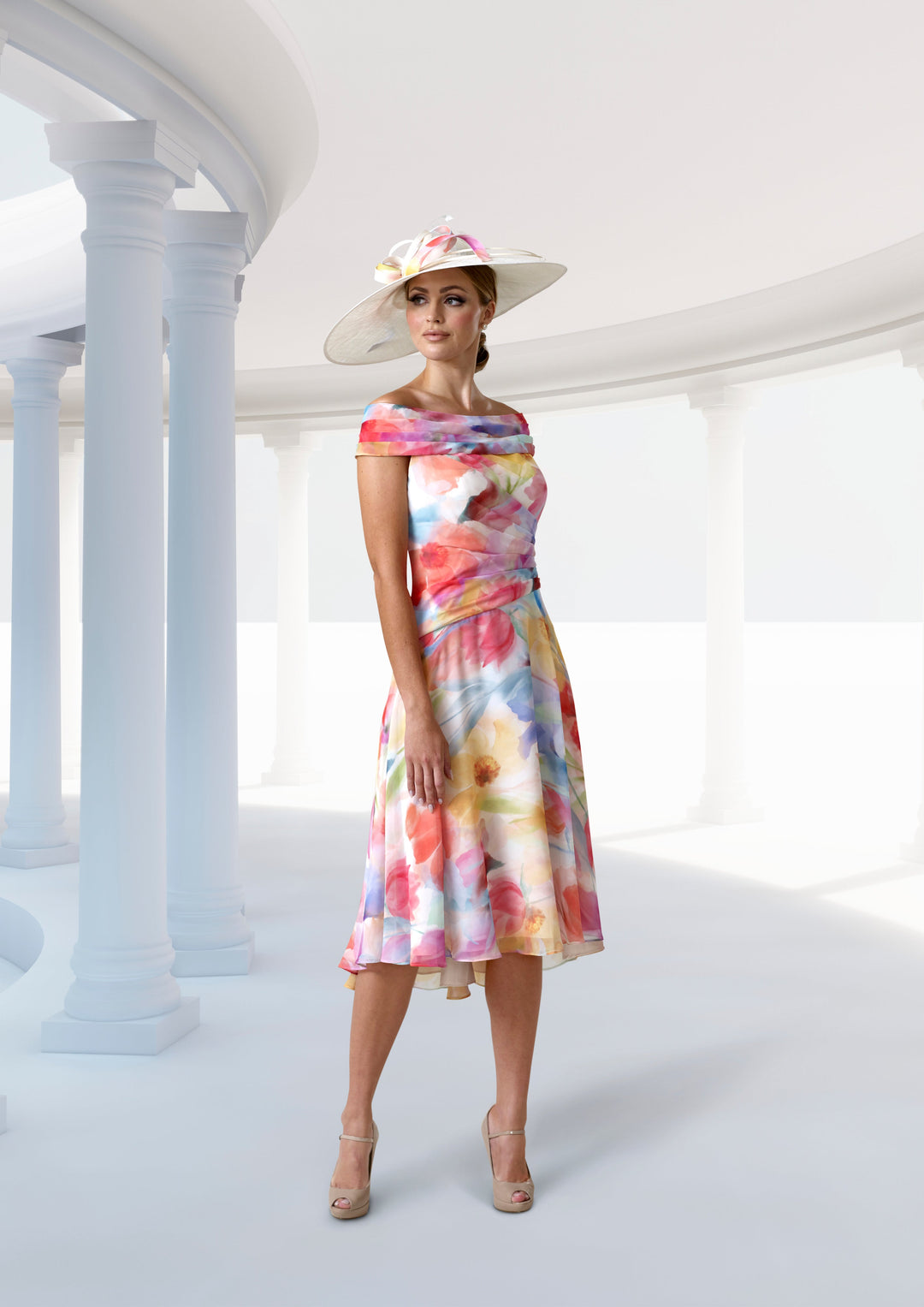 Irresistible by Veromia IR7216S Pink-A-line Dress