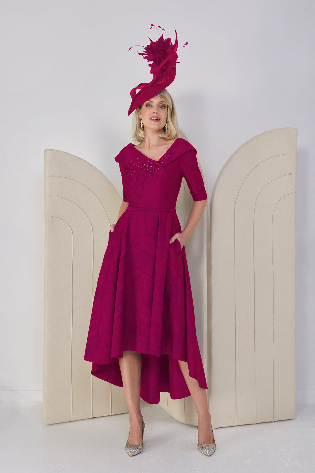 John Charles 28026-A-line Dress