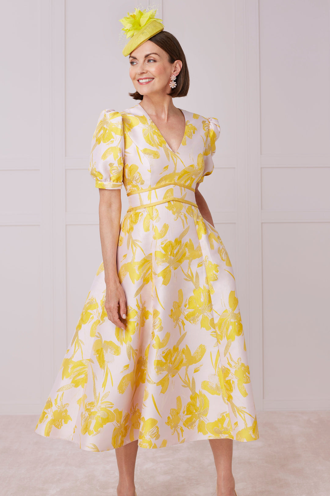 John Charles 29020 Sunflower-A-line Dress
