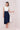 John Charles 66309 Navy/Ivory-A-line Dress