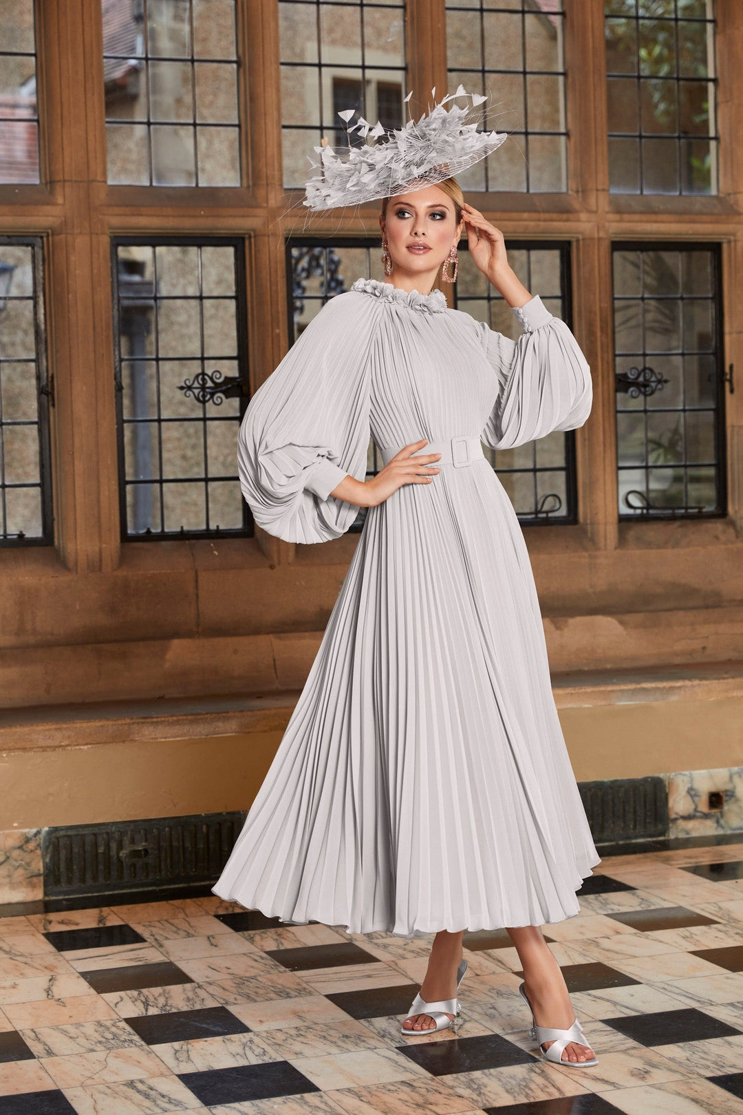 Veni Infantino 29717 Silver-A-line Dress