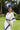 Veni Infantino 991713 - Pleated chiffon ivory and navy dress-A-line Dress