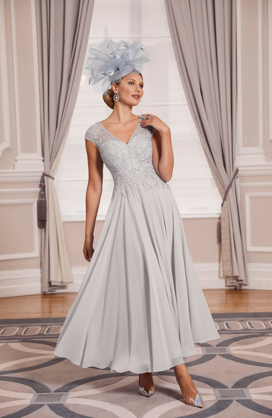 Veni Infantino 992041 Silver-A-line Dress